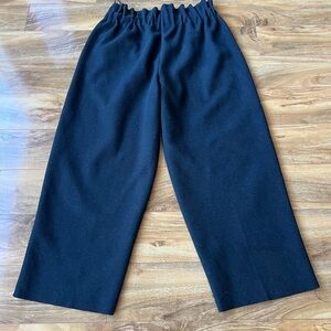 OAK + FORT Women Charcoal Dress Pants Wide Leg Trousers  Academic  Office